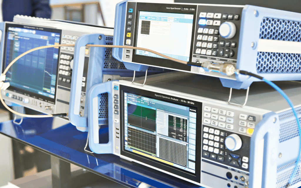 Generador de señales utilizado en laboratorio de electrónica