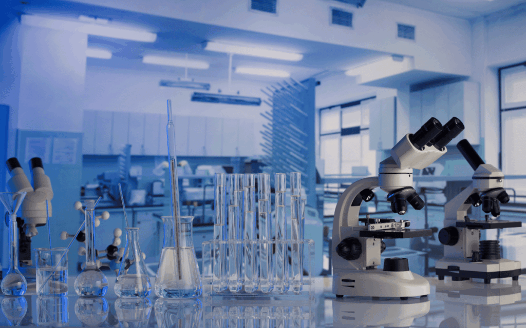 Equipos de laboratorio utilizados en procesos de ensayo y análisis